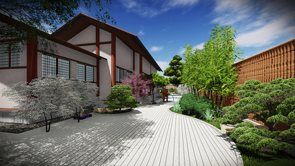 日式庭院景觀設(shè)計(jì)|空間|景觀設(shè)計(jì)|小影的小影 